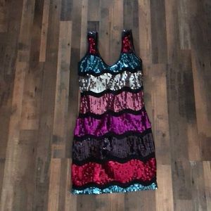 Multi Colored Sequin Dress
